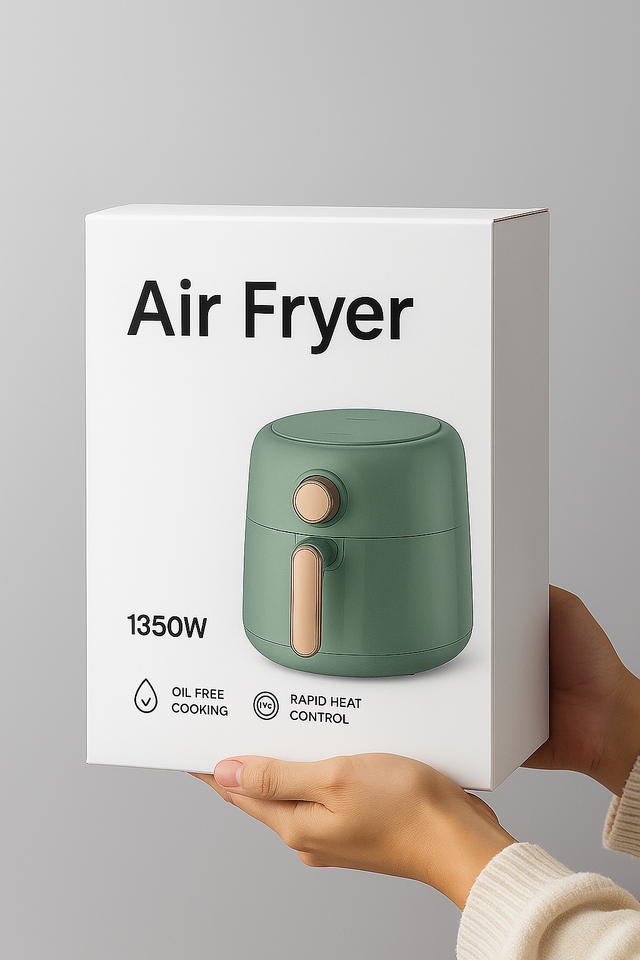ZNC 1350W 4L Air Fryer – Oil-Free Healthy Cooking | Digital Temperature Control