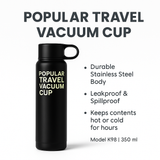 Premium Stainless Steel Travel Vacuum Cup – Hot & Cold Insulated Leak-Proof Flask for Office, Gym & Outdoor Use