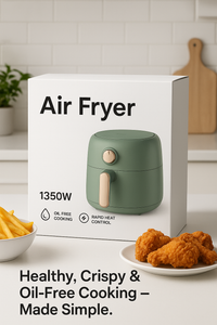 ZNC 1350W 4L Air Fryer – Oil-Free Healthy Cooking | Digital Temperature Control