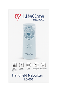 LifeCare Medical Handheld Nebulizer LC-603 – Portable & Rechargeable for Kids & Adults